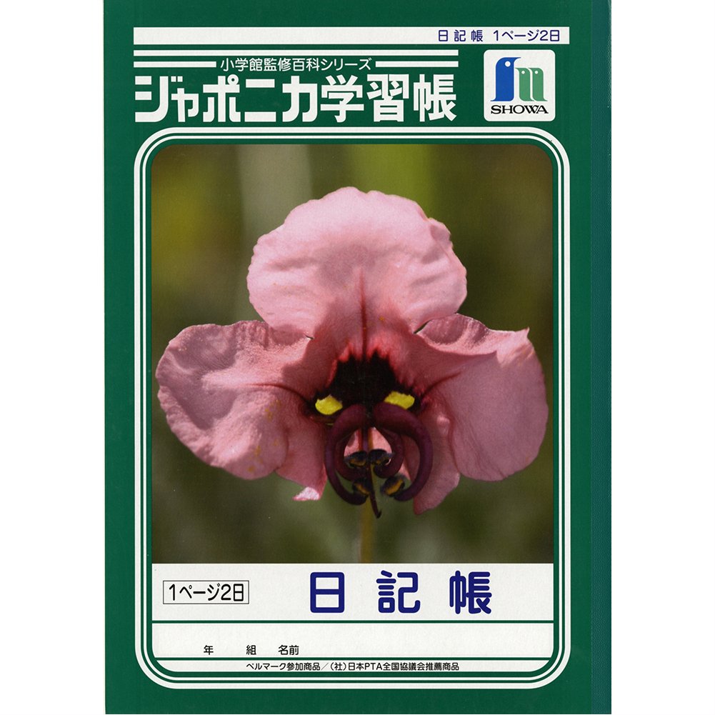 Amazon.co.jp: ショウワノート 学習帳 ジャポニカ 日記帳 1ページ2日